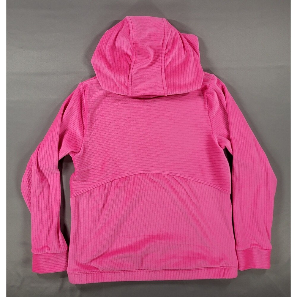 All In Motion Girls XL 14 Pink Ribbed Fleece Hoodie & Pants Matching Set 2pc